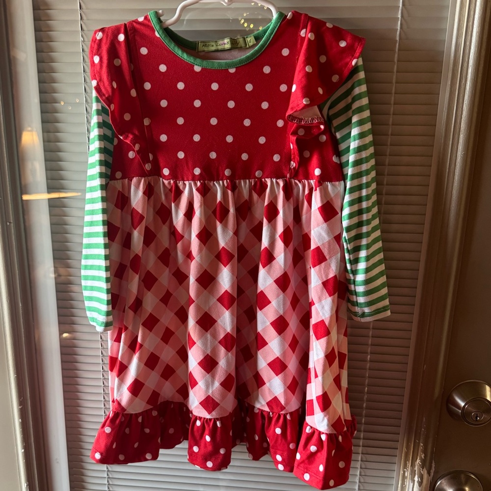 Millie Loves Lily Christmas Dress Size